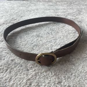 Brown leather belt from J. Crew